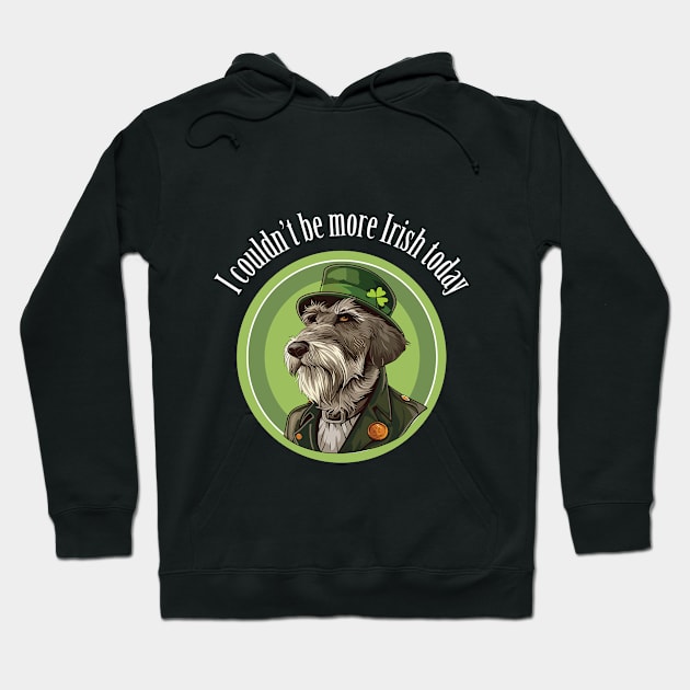 Irish wolfhound for St Patrick's day Hoodie by StepInSky